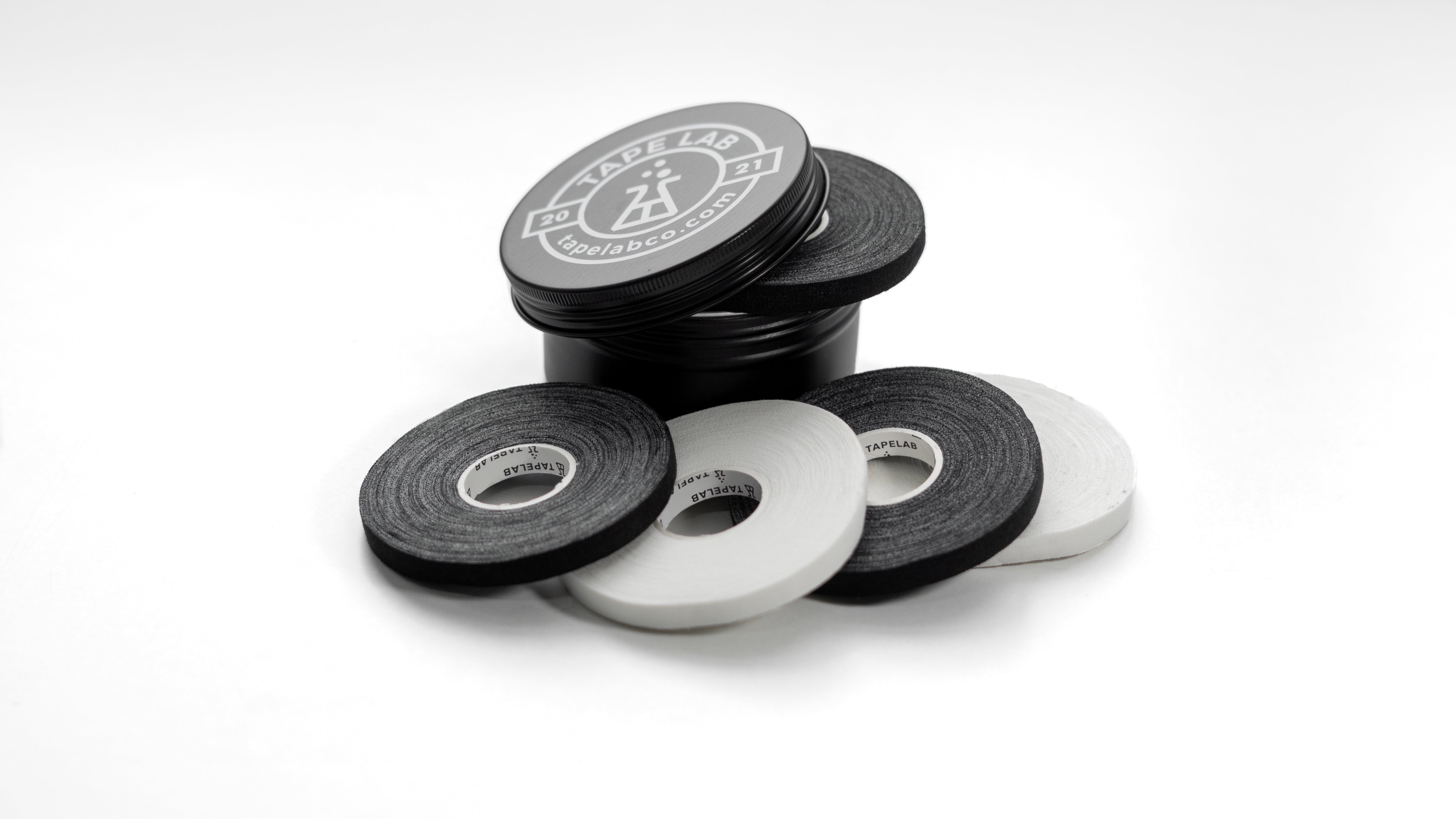 TAPE LAB Ujjtapasz Yin-Yang 2.0 (3x Fekete + 2x Fehér + Fekete Tárolódoboz)