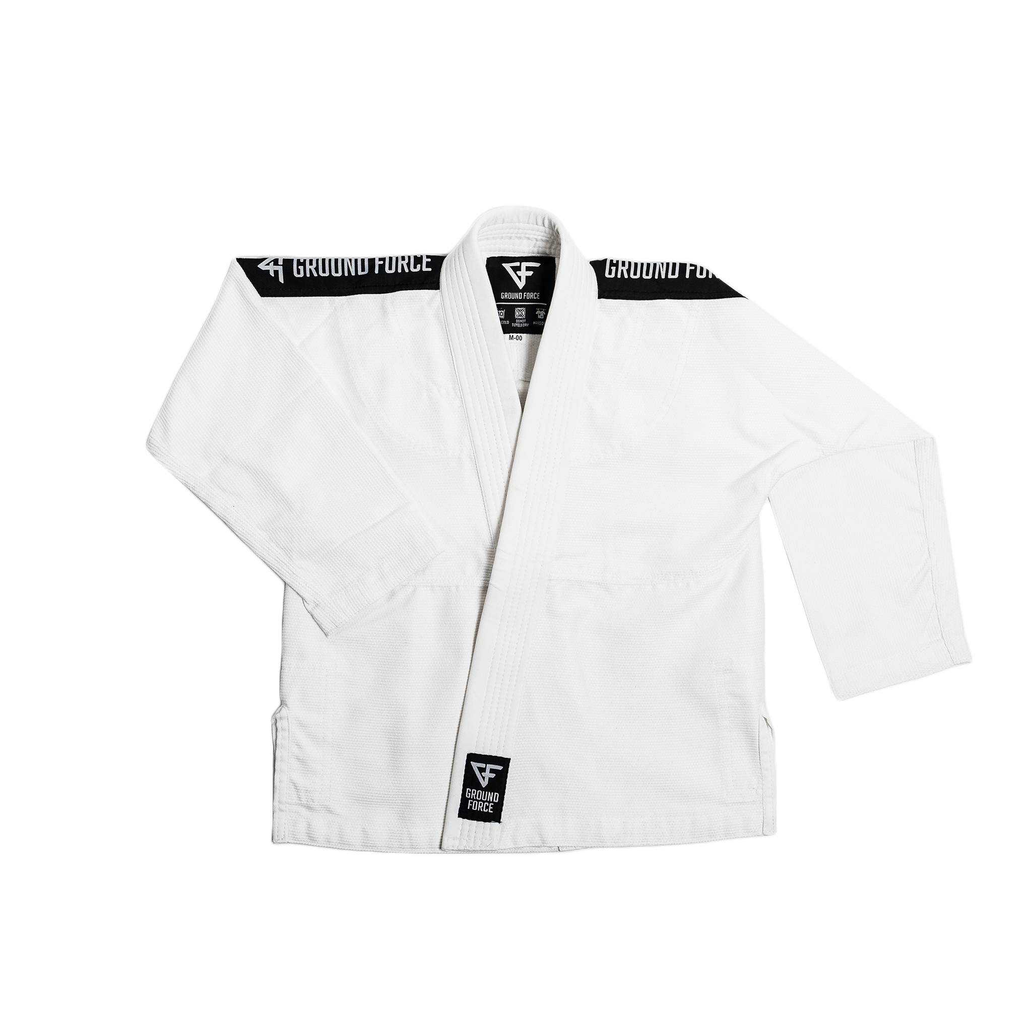 Kimono Copii Brazilian Jiu Jitsu GROUND FORCE Basic Gi - Alb