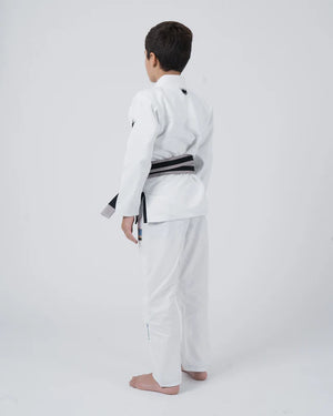 Kimono Copii Brazilian Jiu Jitsu KINGZ Nano 3.0 Gi - Alb - ( Varianta 2024 )