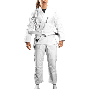 Kimono Femei Brazilian Jiu Jitsu GROUND FORCE Basic Gi V2 - Alb