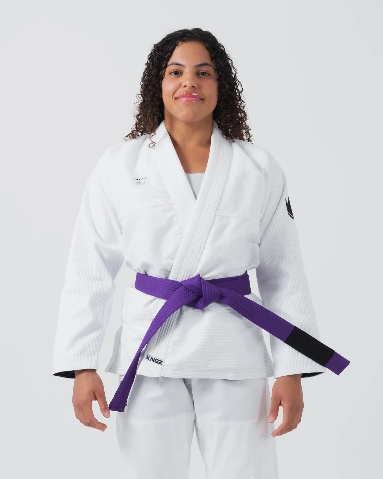 Kimono Femei Brazilian Jiu Jitsu KINGZ Kore V2 - Alb