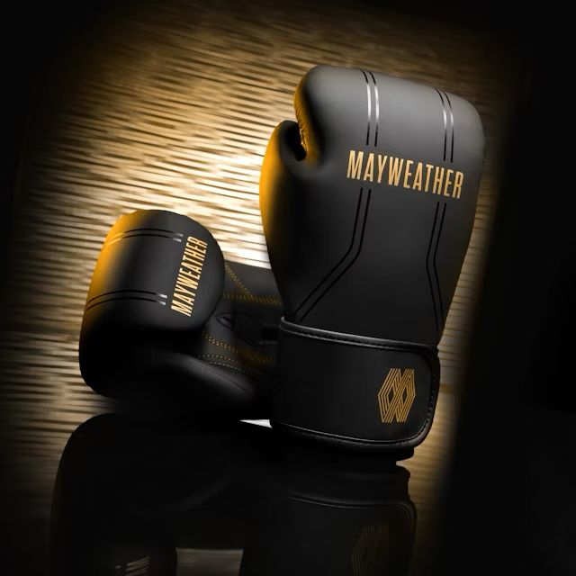 Manusi Box HAYABUSA X MAYWEATHER Contender - Negru / Auriu