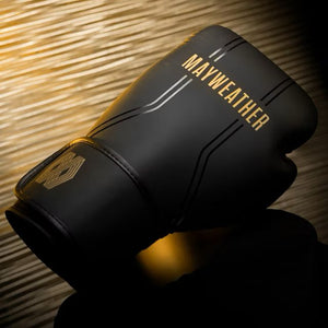 Manusi Box HAYABUSA X MAYWEATHER Contender - Negru / Auriu