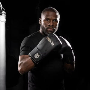 Manusi Box HAYABUSA X MAYWEATHER Contender - Negru / Auriu