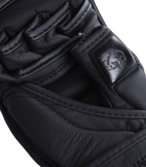 Manusi MMA Sparring Stripe Black ( 100% Piele Naturala )