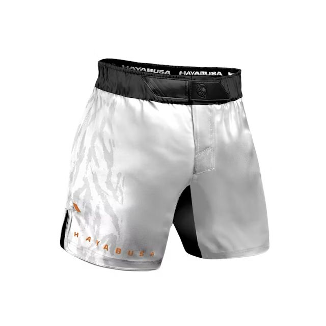 Short BJJ / MMA HAYABUSA Apex Mid-Thigh - Alb
