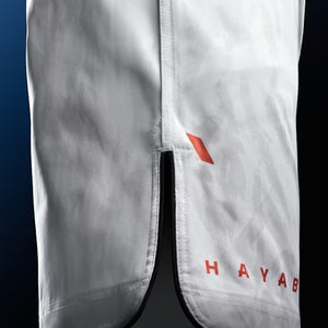 Short BJJ / MMA HAYABUSA Apex Mid-Thigh - Alb