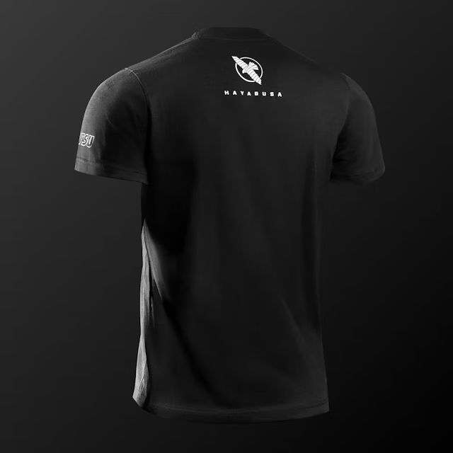 Tricou HAYABUSA X UFC BJJ - Negru