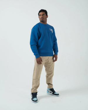 KINGZ Hoodie/Sweatshirt Bluza KINGZ Fearless Crew - Albastra