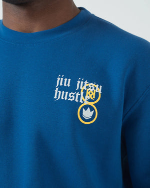 KINGZ Hoodie/Sweatshirt Bluza KINGZ Fearless Crew - Albastra