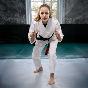 Ground Game BJJ GI Kimono Femei Brazilian Jiu Jitsu GROUND GAME Champion 3.0 Lavender - Alb