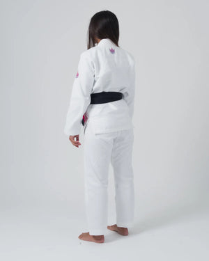 KINGZ BJJ Gi Kimono Femei Brazilian Jiu Jitsu KINGZ Empowered - Alb