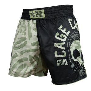 PRIDE OR DIE PRIDE OR DIE Fight Shorts "CAGE CONTROL" - Black