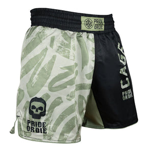 PRIDE OR DIE PRIDE OR DIE Fight Shorts "CAGE CONTROL" - Black