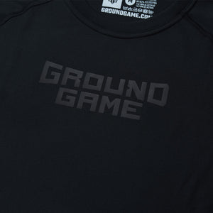 GROUND GAME Rashguard Maneca Scurta Rashguard Maneca Scurta GROUND GAME Athletic Shadow - Negru