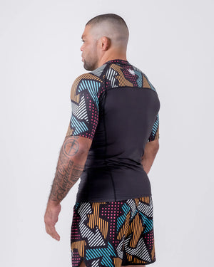 KINGZ Rash Guard Rashguard Maneca Scurta KINGZ Patchwork