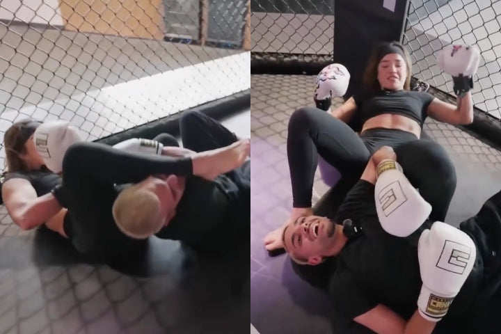 (VIDEO) Luptatoarea UFC Tracy Cortez il finalizeaza pe streamerul N3on