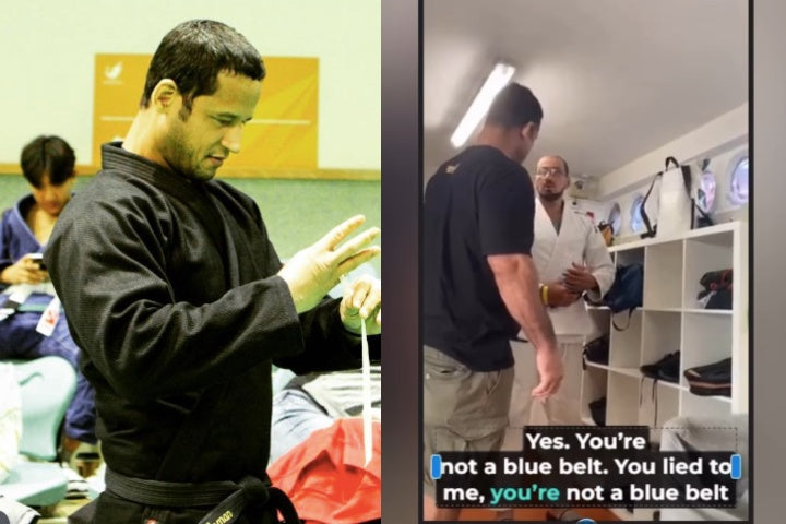 Instructor de BJJ demasca un vizitator care pretindea ca e centura albastra (VIDEO)