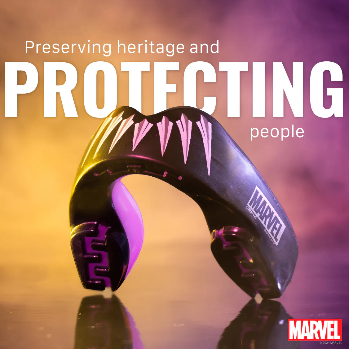 SAFEJAWZ Marvel Black Panther Fogvédő - Felnőtteknek