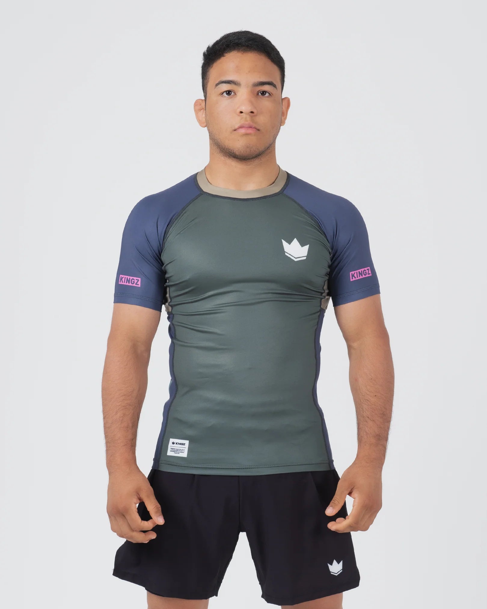 KINGZ Draft Rövid Ujjú Rashguard - Zöld 