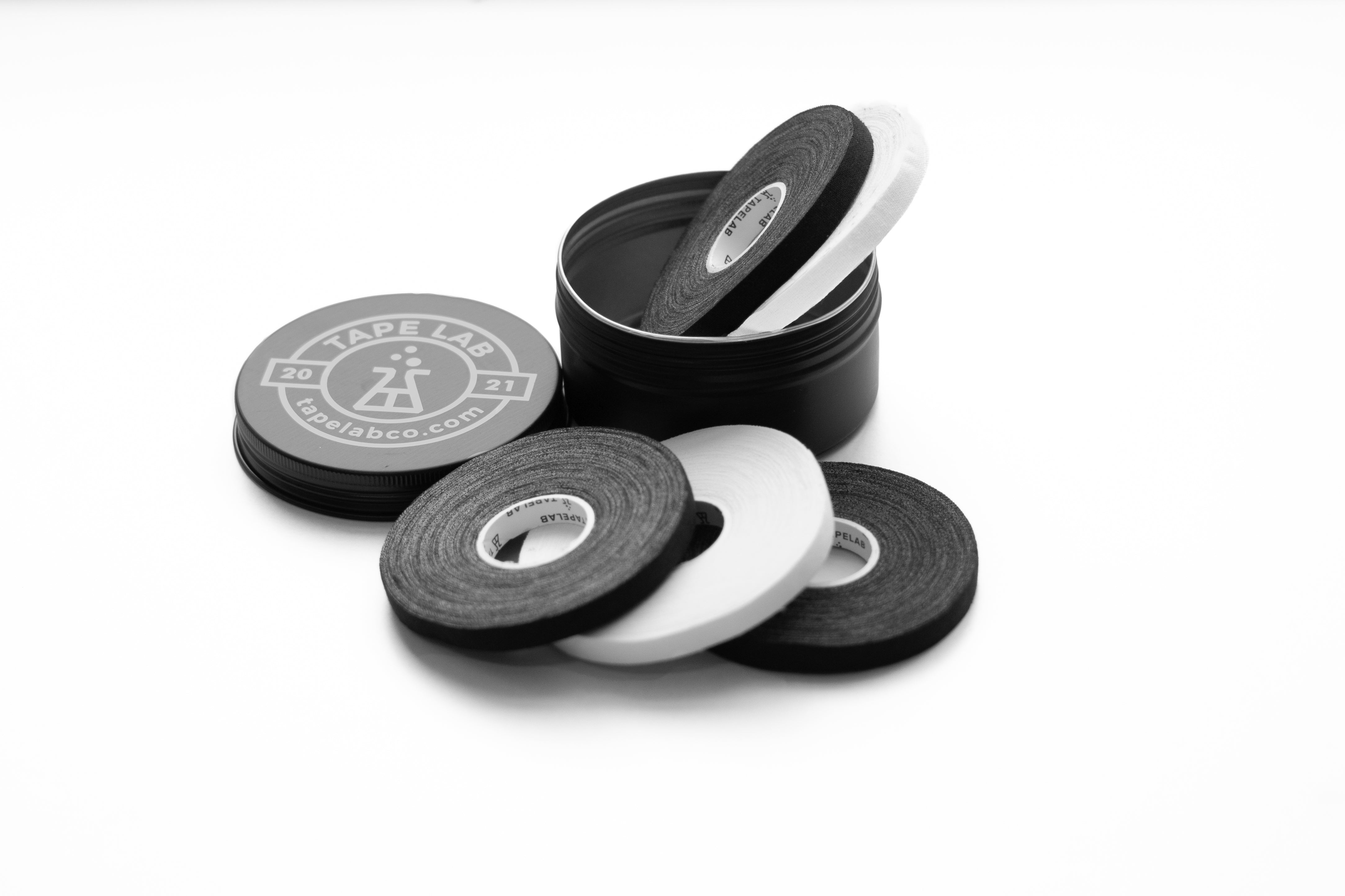 TAPE LAB Ujjtapasz Yin-Yang 2.0 (3x Fekete + 2x Fehér + Fekete Tárolódoboz)