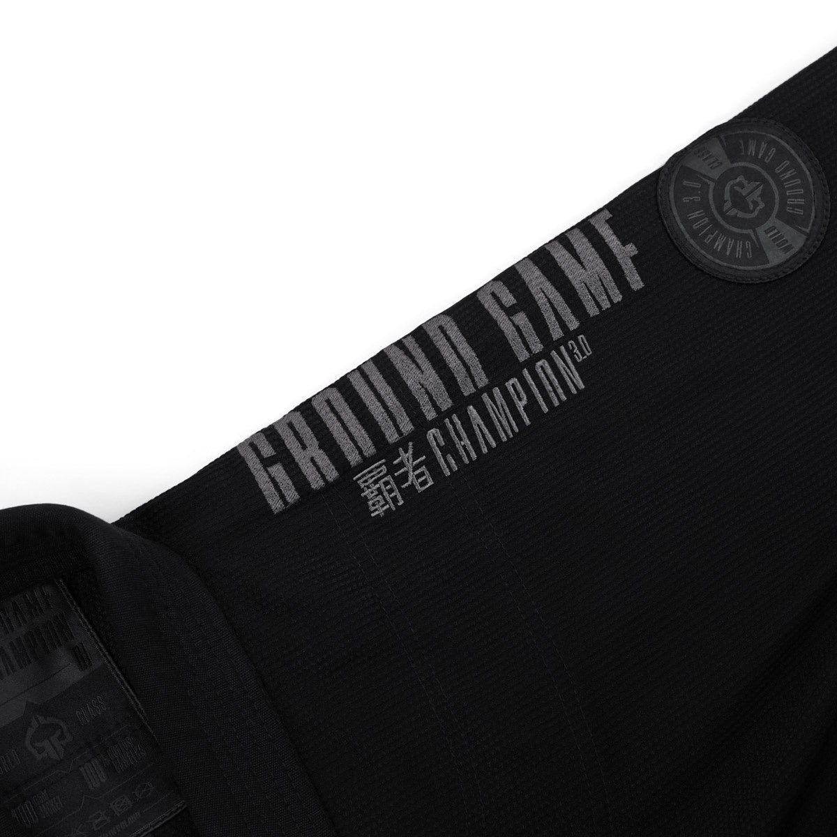 Kimono Brazilian Jiu Jitsu GROUND GAME Champion 3.0 Shadow - Negru