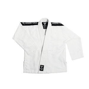 Kimono Copii Brazilian Jiu Jitsu GROUND FORCE Basic Gi - Alb