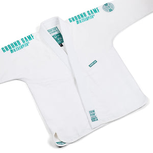 Kimono Femei Brazilian Jiu Jitsu GROUND GAME Champion 3.0 Mint - Alb