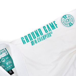 Kimono Femei Brazilian Jiu Jitsu GROUND GAME Champion 3.0 Mint - Alb