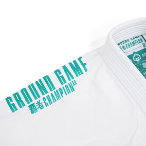 Kimono Femei Brazilian Jiu Jitsu GROUND GAME Champion 3.0 Mint - Alb