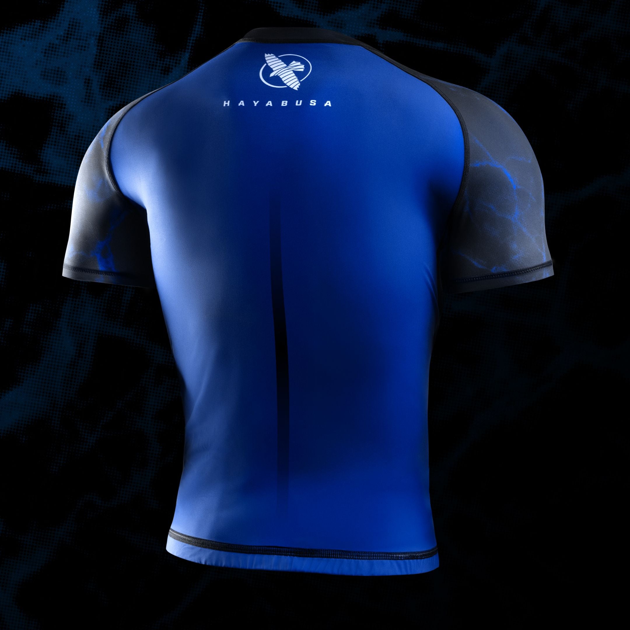 Rashguad Maneca Scurta HAYABUSA X UFC - Negru / Albastru
