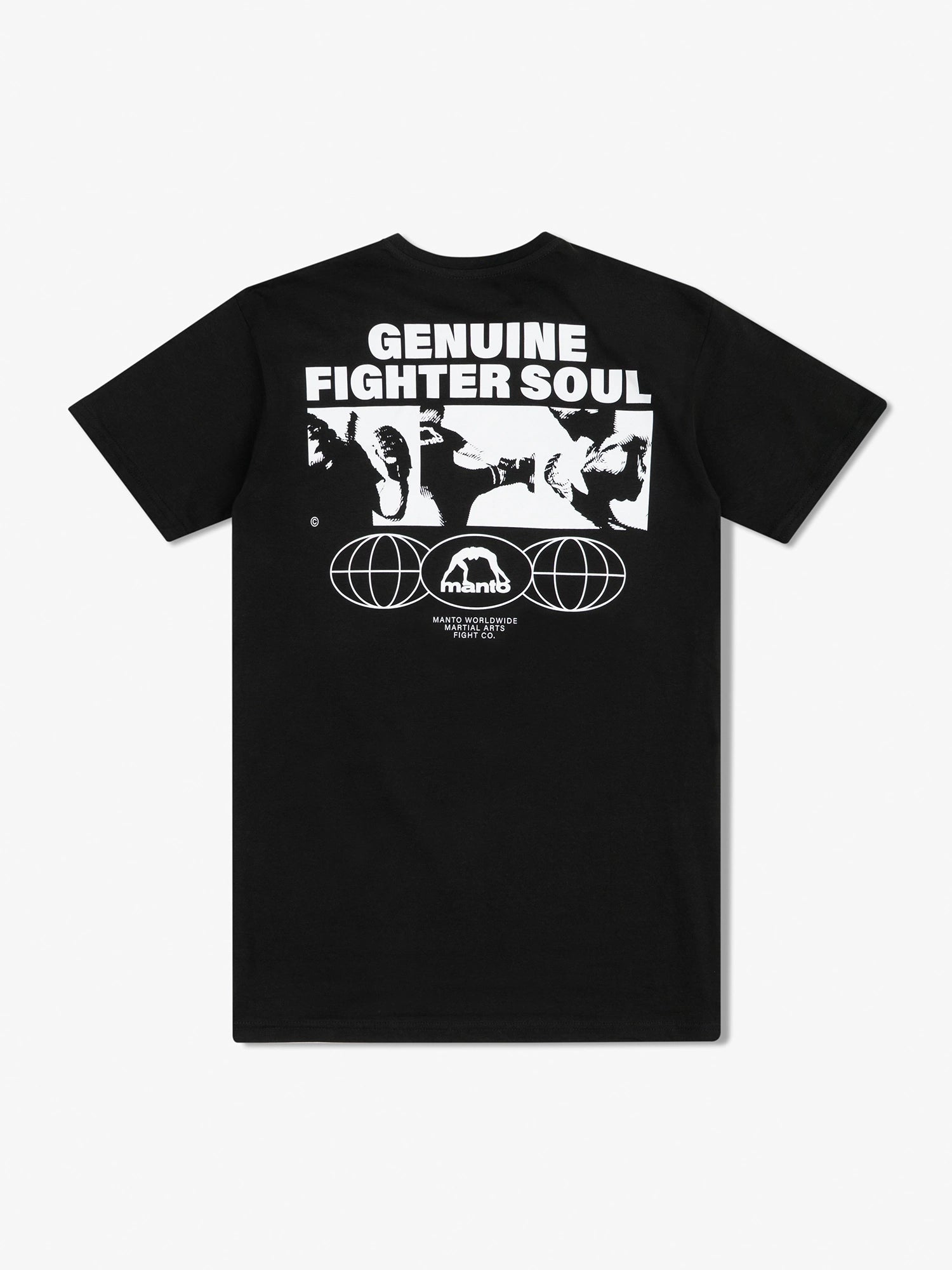 MANTO Fighter Soul póló - Fekete